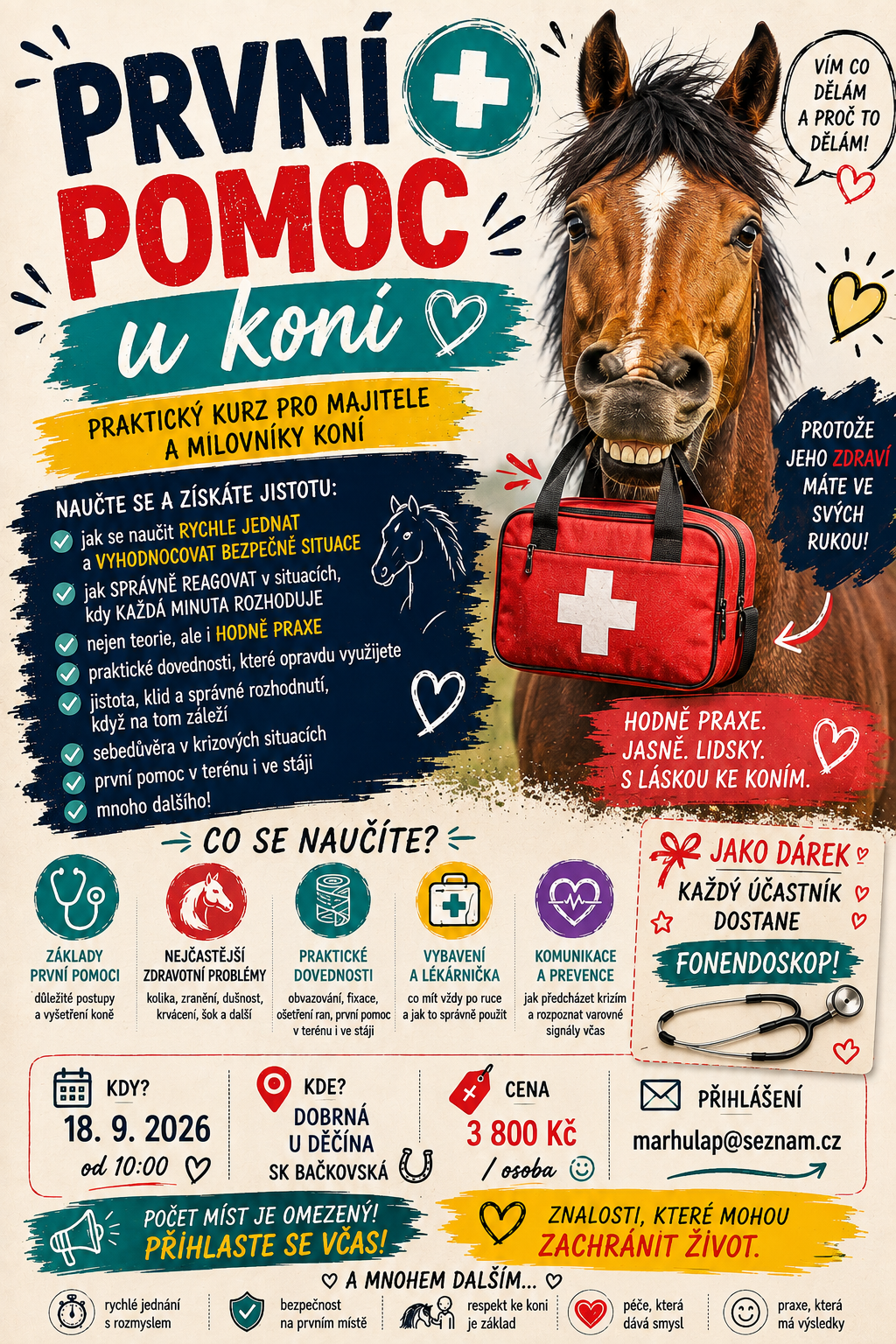 První pomoc u koní - seminář